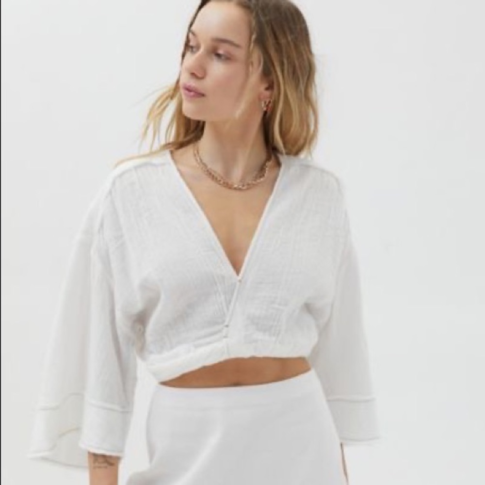 Urban Outfitters Adriana Twist-Front Top